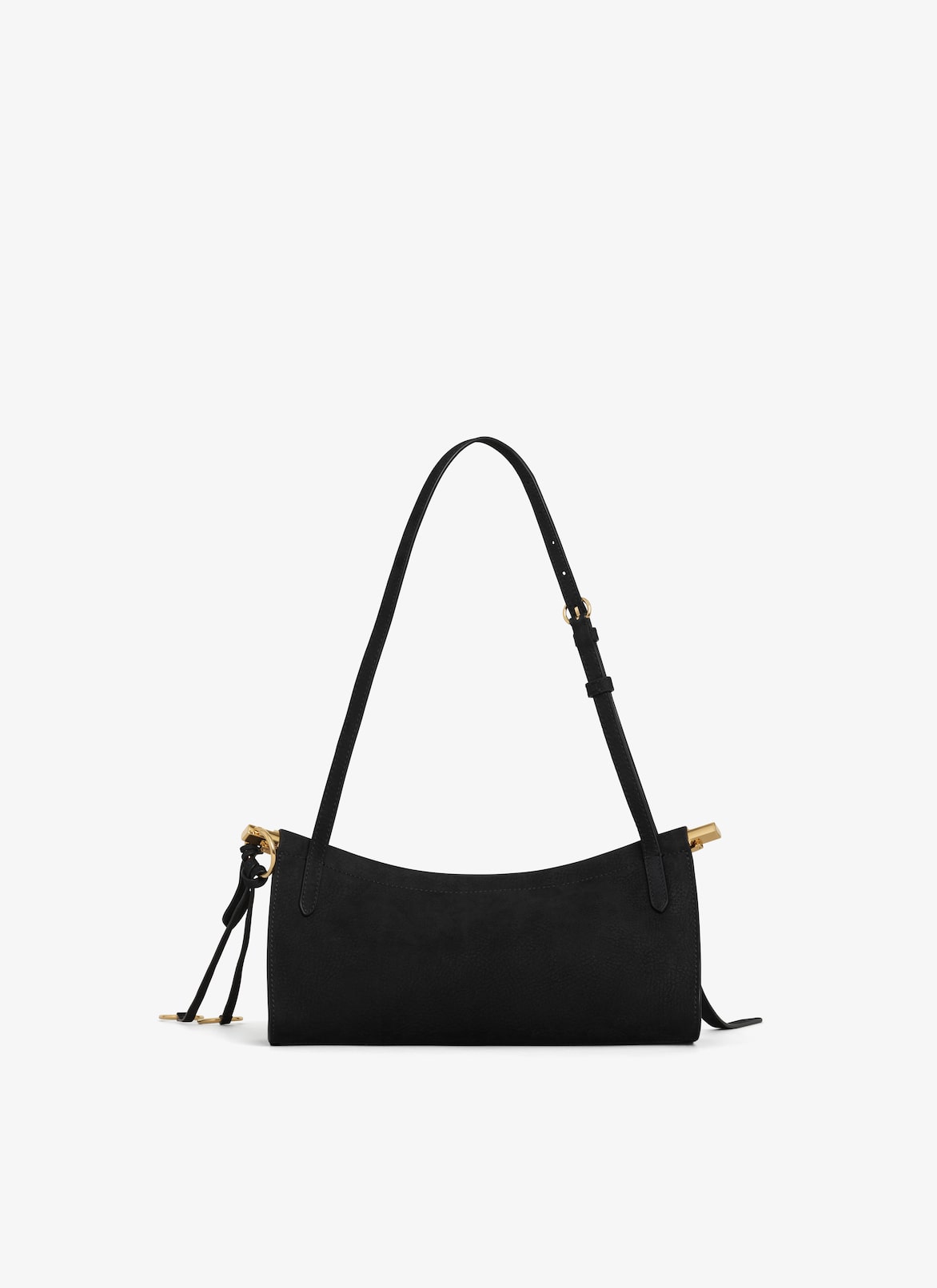 LE CLICK EAST WEST SMALL BAG IN NUBUCK ALAÏA BLACK LE CLICK EAST WEST SMALL BAG IN NUBUCK